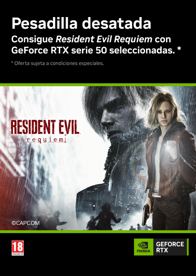 Consigue Resident Evil Requiem con modelos seleccionados de la serie GeForce RTX 50.