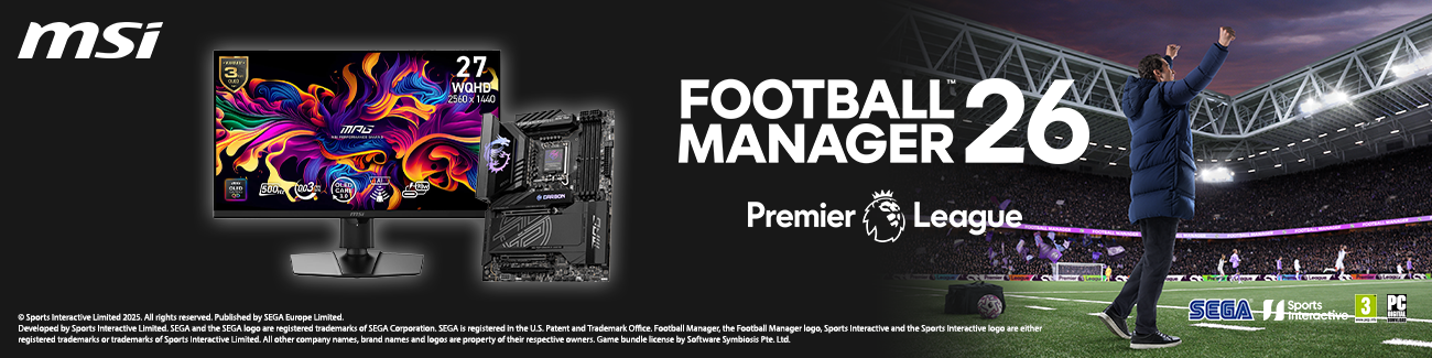 ¡Llévate un código para el juego Football manager con la compra de un producto MSI seleccionado!