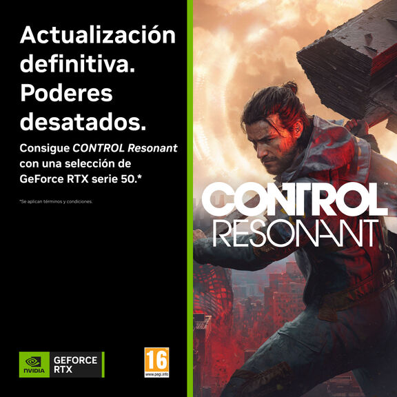 Compra una GeForce RTX Serie 50 seleccionada y recibe CONTROL Resonant
