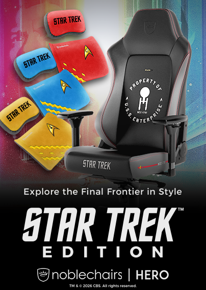 Descubre las nuevas sillas noblechairs HERO - Star Trek Edition y sus cojines