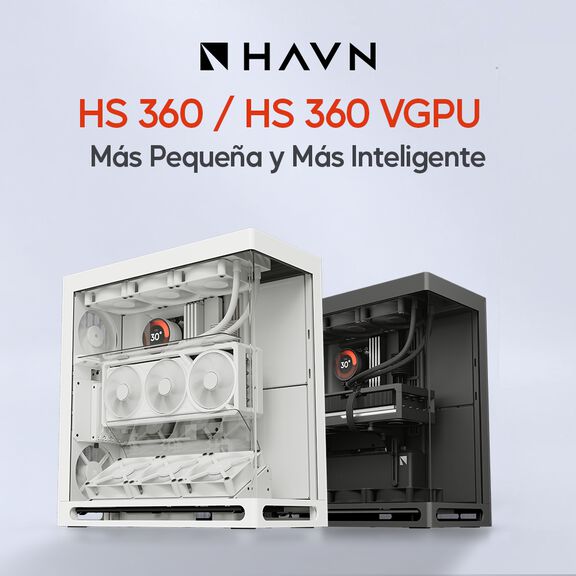 Conoce las nuevas cajas ATX HAVN HS 360 y HAVN HS 360 VGPU