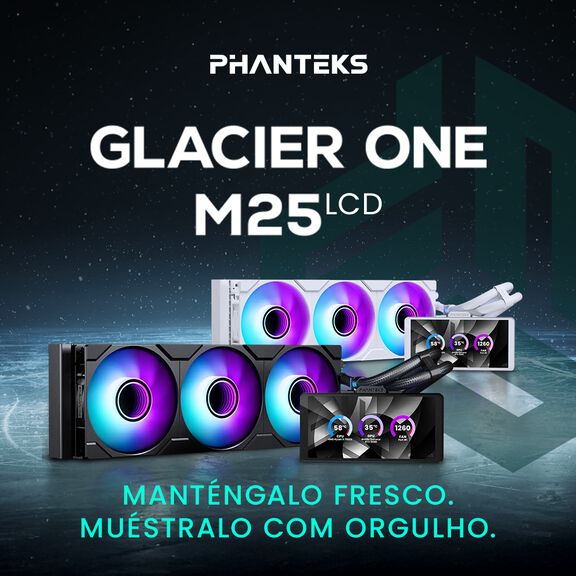 Conoce el nuevo AIO de Phanteks Glacier One LCD 360 mm