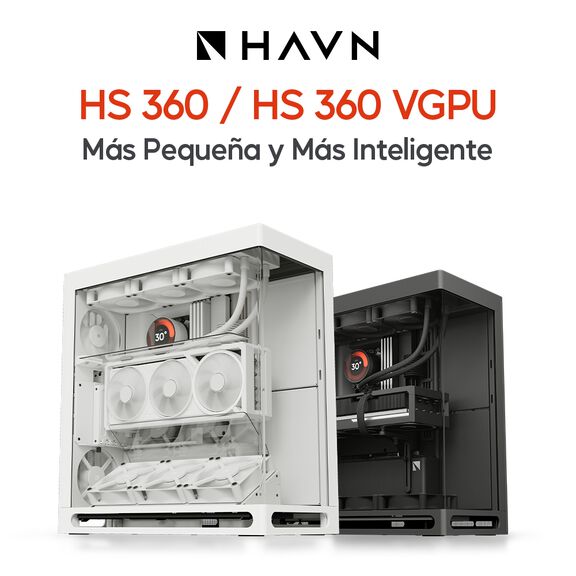 Conoce las nuevas cajas ATX HAVN HS 360 y HAVN HS 360 VGPU