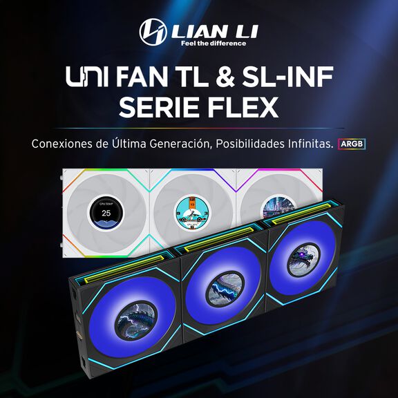 Conoce los nuevos ventiladores UNI Fan TL y SL-INF de la serie Flex de Lian Li