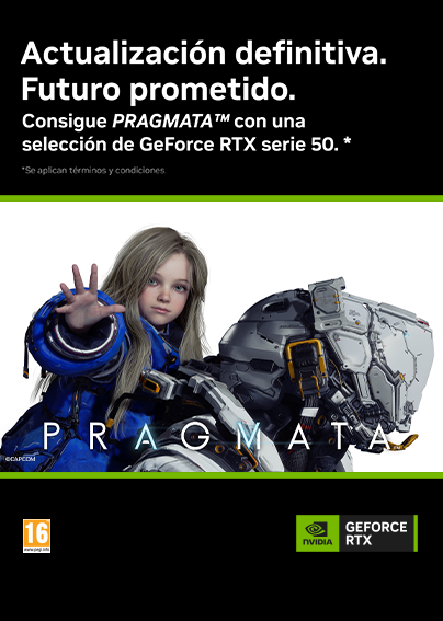 Consigue PRAGMATA&trade; con una selecci&oacute;n de GeForce RTX serie 50.*