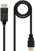 Cable Conversor NanoCable DisplayPort/M para HDMI/M 1.5 M Negro image number null