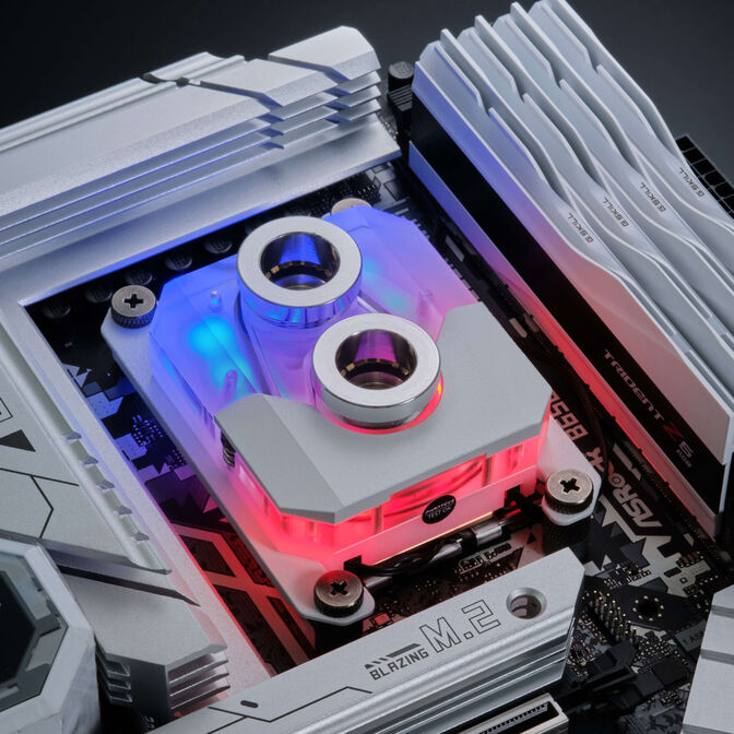 Bloque de CPU Phanteks Glacier EZ-Fit 450 - Blanco image number 3