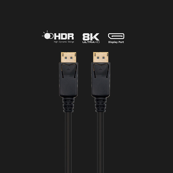 Cable DisplayPort Ewent EC1406 M/M 8K Ultra HD 1.4 2m Negro image number 3