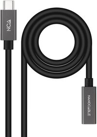 Cable USB 3.2 Gen2x2 Nanocable 4K/60Hz USB-C M/H 1,5 M