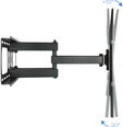 Soporte de Pared Tooq Tilt 6 Pivots 37" a 70" Max. 50kg Negro image number null