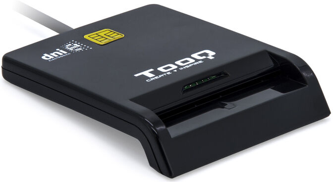 Lector de Tarjetas Tooq - Tarjeta Inteligentes / DNIe 4.0 / SIM USB-C Negro image number 0