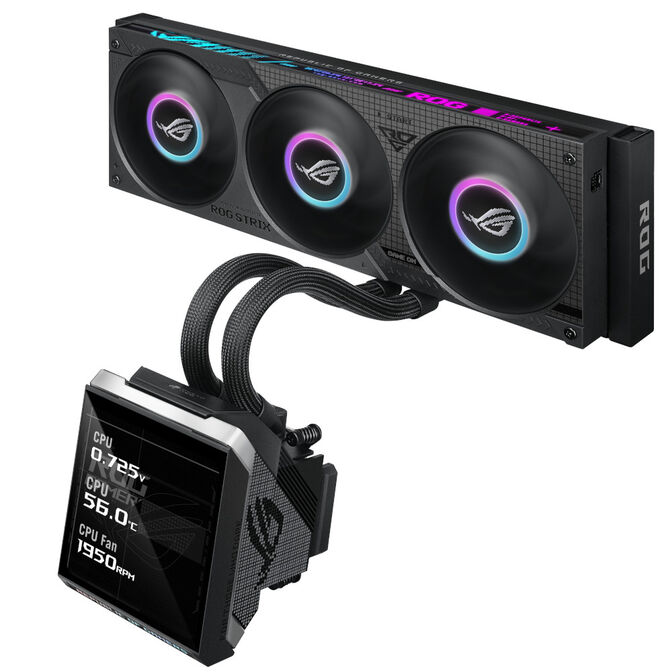 Refrigeraci&oacute;n Liquida CPU ASUS ROG STRIX SLC IV LCD 360mm ARGB Negro image number 1