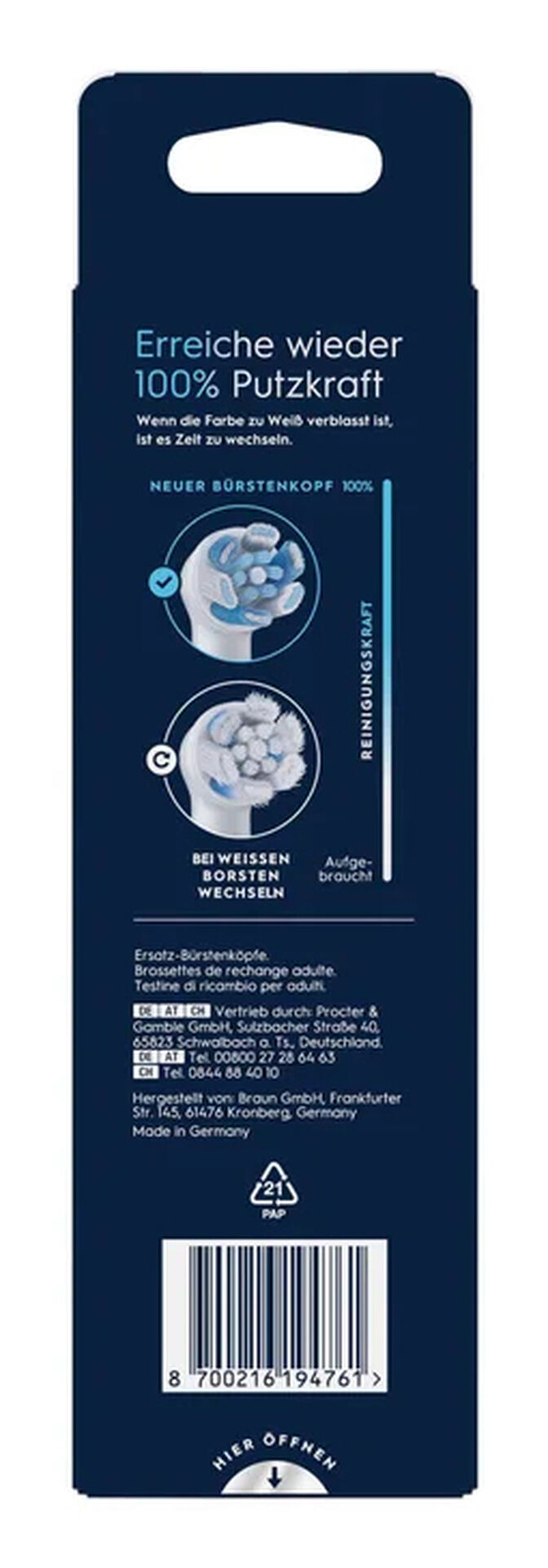 Recambios para Cepillo de Dientes El&eacute;ctrico Oral-B iO Ultimative Reinigung Pack 6 Unidades image number 2
