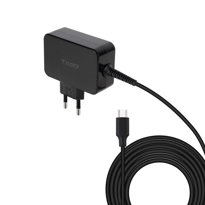 Cargador para port&aacute;til Tooq USB-C PD 65W GaN image number 0