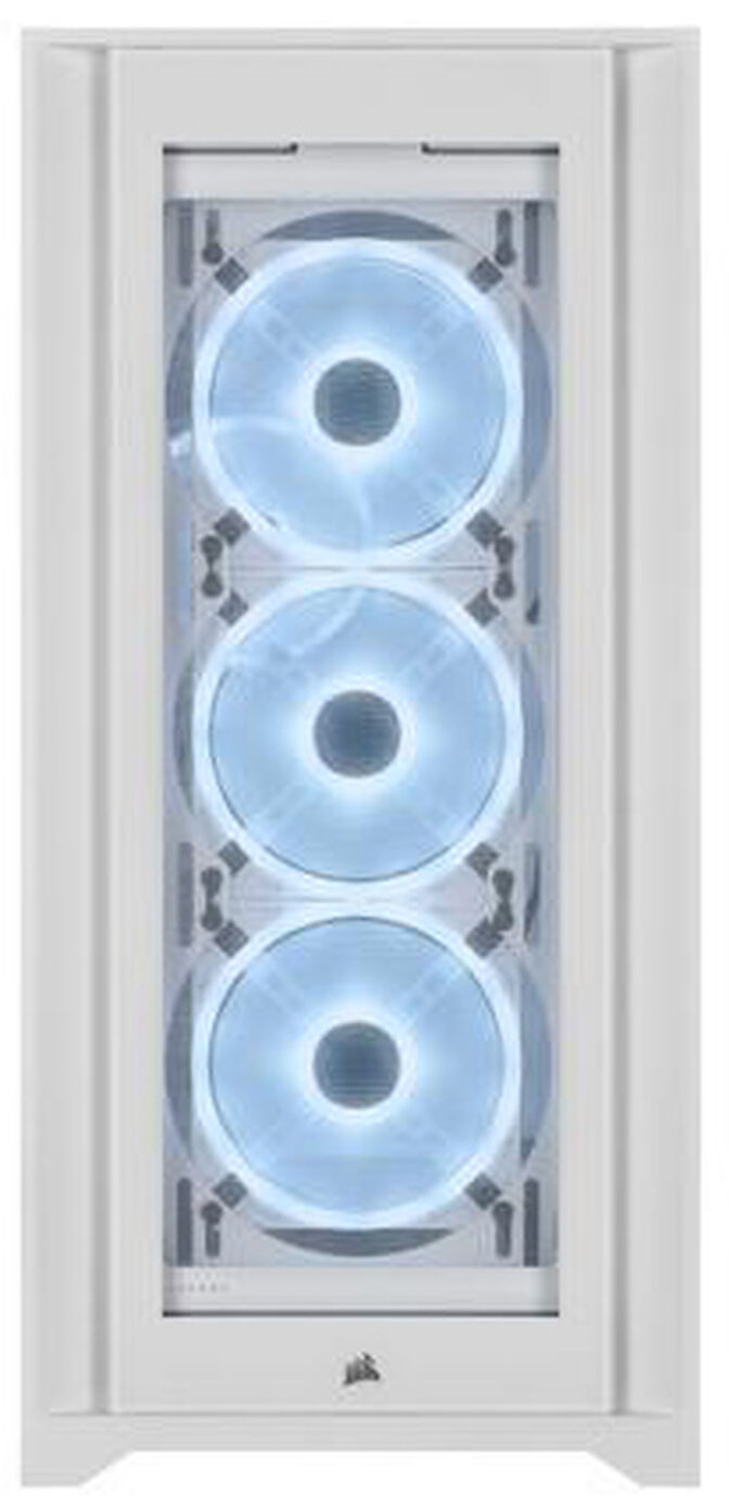 Torre ATX Corsair iCUE 5000X Airflow RGB Smart Blanco Cristal Templado image number 2