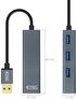 Hub USB 3.0 NanoCable 4x USB 3.0 Type A 10 CM Aluminio image number null