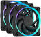 Ventilador Fractal Design Momentum 12 120mm 2200RPM 8 Pinos RGB Negro (3 Pack)