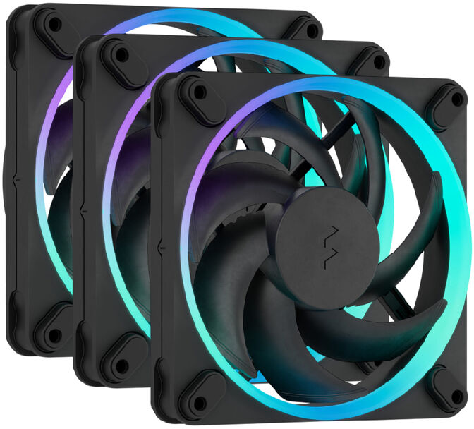 Ventilador Fractal Design Momentum 12 120mm 2200RPM 8 Pinos RGB Negro (3 Pack) image number 0