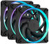 Ventilador Fractal Design Momentum 12 120mm 2200RPM 8 Pinos RGB Negro (3 Pack) image number null