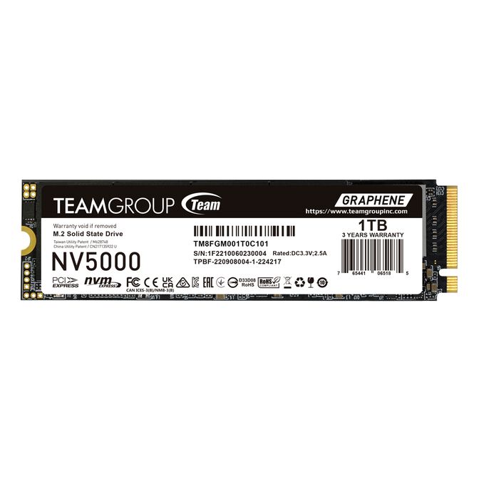 SSD Team Group NV5000 1TB Gen4 M.2 NVMe (4500/1900MB/s) image number 0