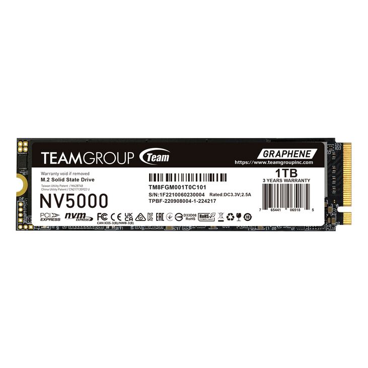 SSD Team Group NV5000 1TB Gen4 M.2 NVMe (4500/1900MB/s) image number 0