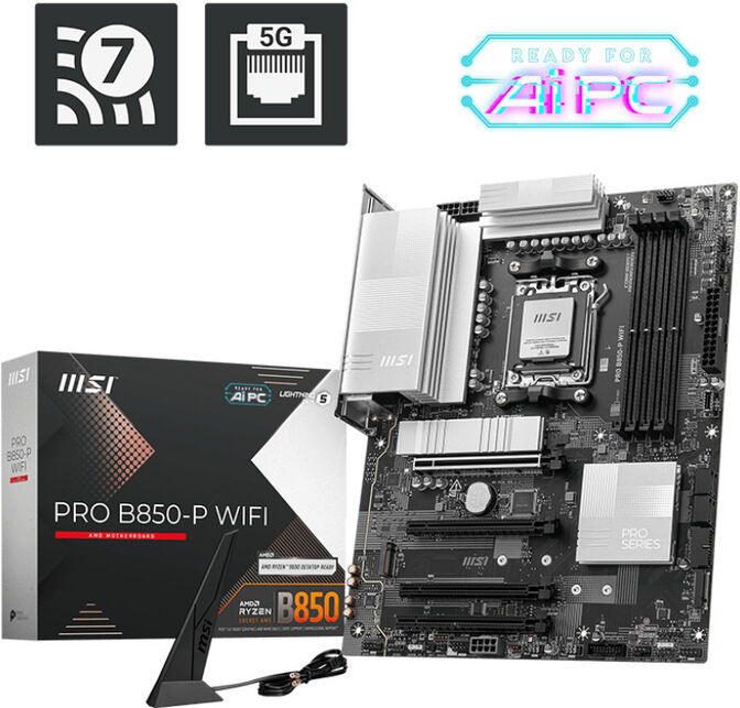Placa Base MSI PRO B850-P WIFI image number 0