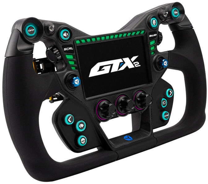 Volante Cube Controls GTX2 Grip (32cm) - Negro / Azul image number 1