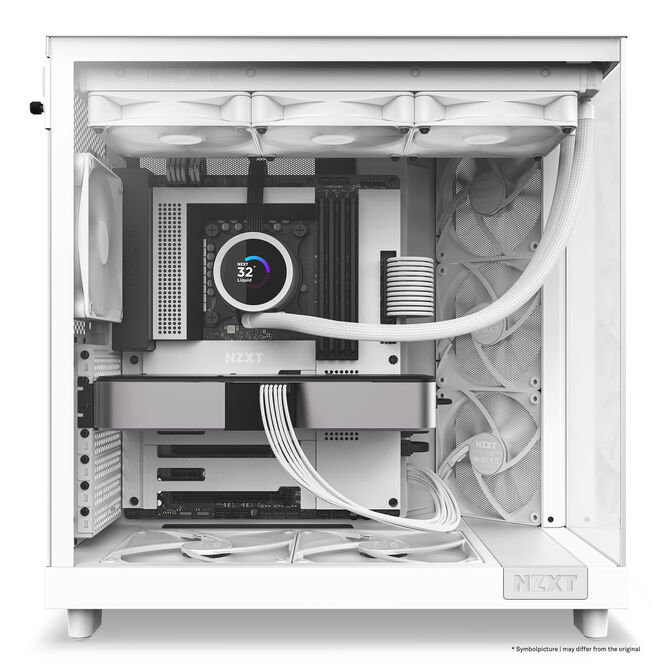Torre ATX NZXT H6 Flow Blanca Cristal Templado image number 12