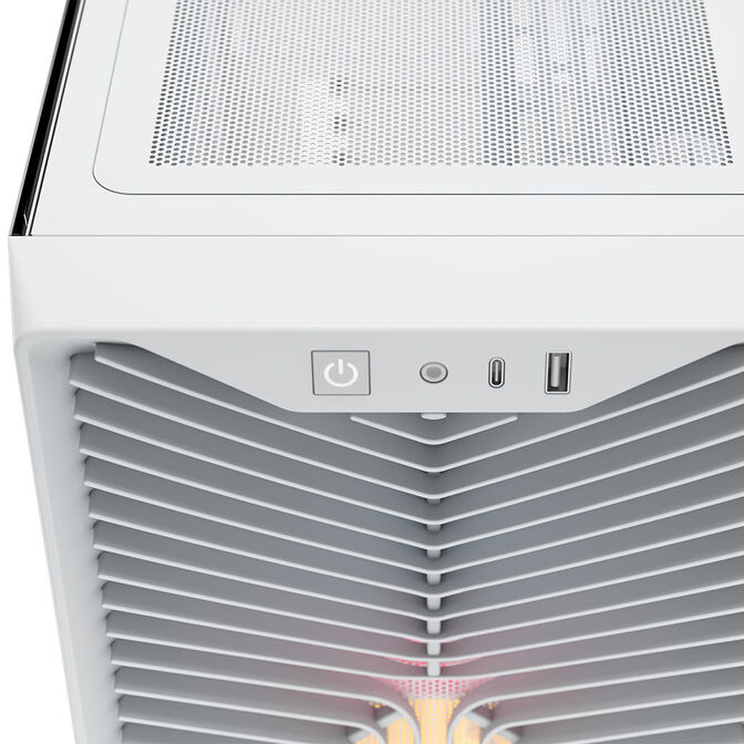 Torre ATX Corsair 3200D RS ARGB Perfomance Blanco Cristal Templado image number 1