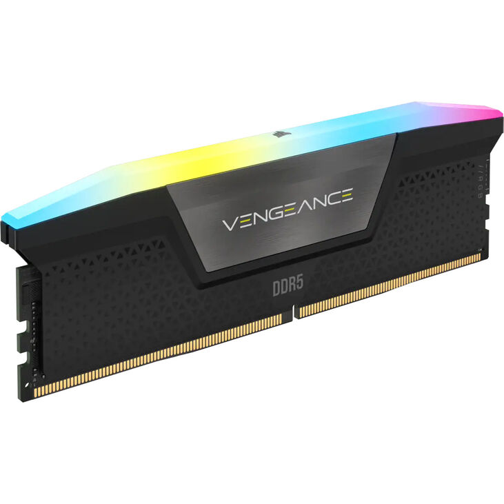 Corsair Kit 32GB (2 x 16GB) DDR5 6000MHz Vengeance RGB Black CL36 (rev2) image number 2