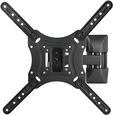 Soporte de Pared Tooq Tilt e GiRat&oacute;nrio 2 Pivots 23" a 55" Max. 30kg Negro image number null