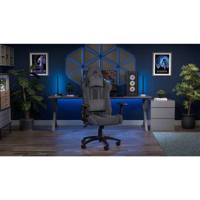 Silla Gaming Corsair TC100 RELAXED - Fabric Gris/Negro image number 10