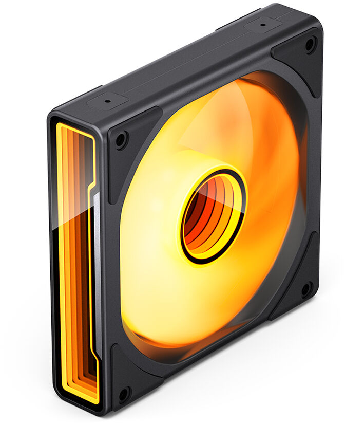 Ventilador Jonsbo ZK-120BR ARGB Reversed PWM Preto - 120mm (3PACK) image number 2