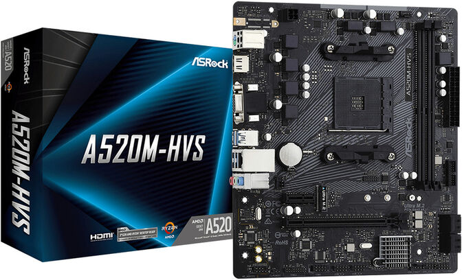 Placa Base ASRock A520M-HVS image number 0