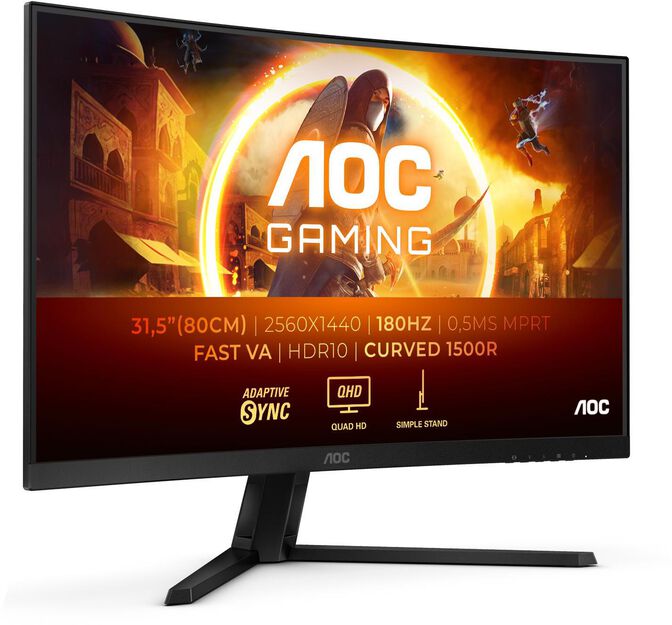 Monitor Curvo AOC Gaming 32" CQ32G4VE Fast VA QHD 180Hz 0.5ms image number 16