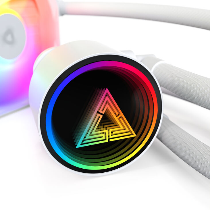 Water Cooler CPU Montech LightFlow ARGB 240mm Blanco image number 4