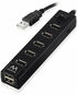 Hub USB Ewent 7 Portas USB 2.0 Botão On/Off image number null