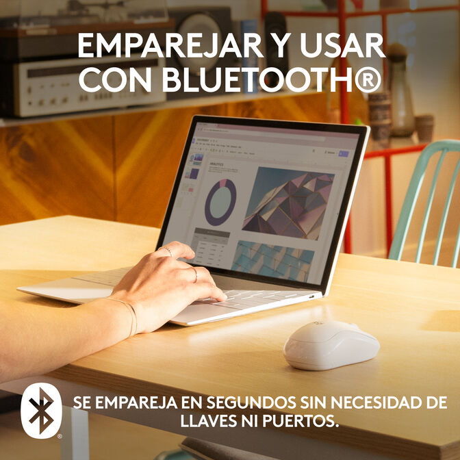 Rat&oacute;n Logitech M240 Silent Bluetooth Blanco image number 8