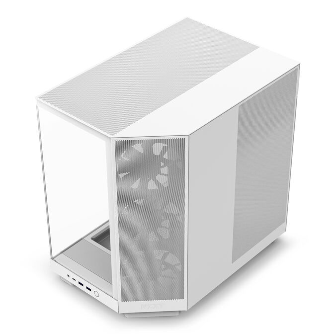 Torre ATX NZXT H6 Flow Blanca Cristal Templado image number 6