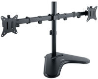 Soporte de Mesa Gaming Tabletop Tooq Doble Tilt e Altura Ajustable 17" a 32" Max. 9kg Negro