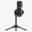 Micr&oacute;fono Streamplify MIC RGB Tripod - Negro image number null