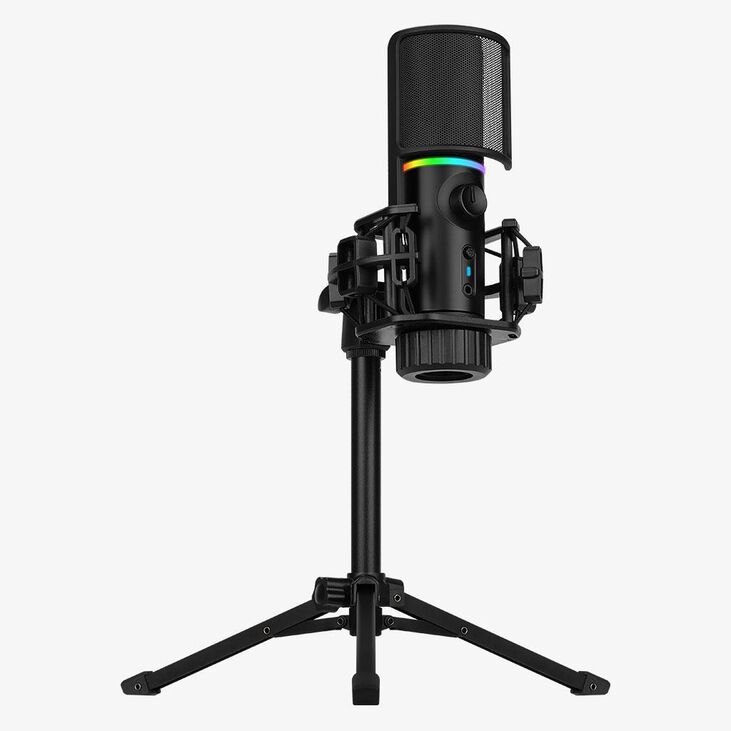 Micrófono Streamplify MIC RGB Tripod - Negro image number 5