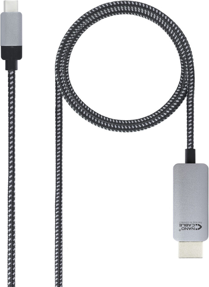 Cable Conversor NanoCable USB-C/M para HDMI/M 1.8 M Negro image number 0