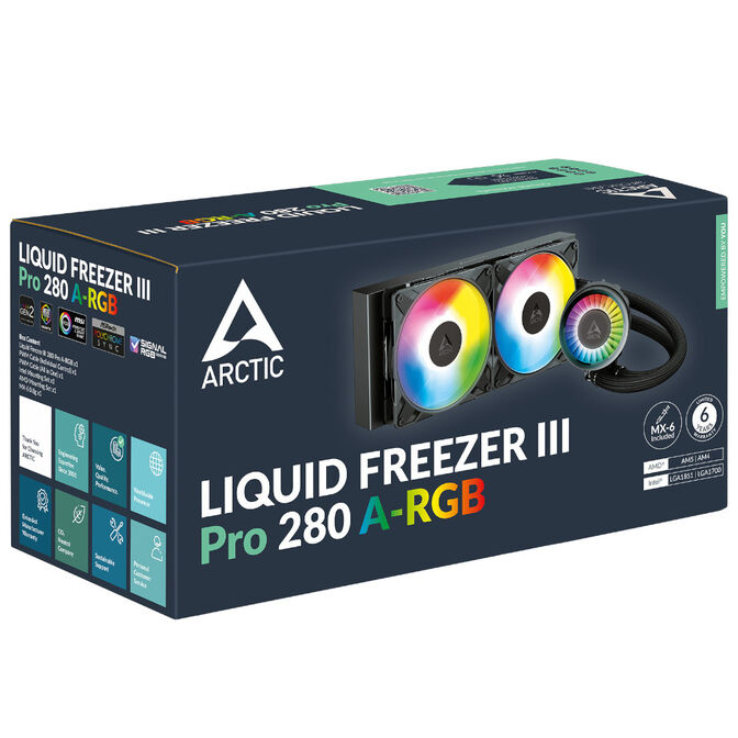 Water Cooler CPU AIO Arctic Liquid Freezer III PRO ARGB - 280mm image number 5