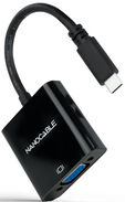Adaptador NanoCable USB-C M para VGA F 10 CM Negro image number null