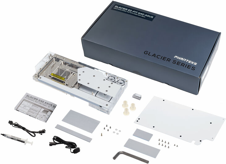 Bloque de VGA Phanteks Glacier EZ-Fit G40 Asus RTX 4090 - D-RGB Blanco image number 4