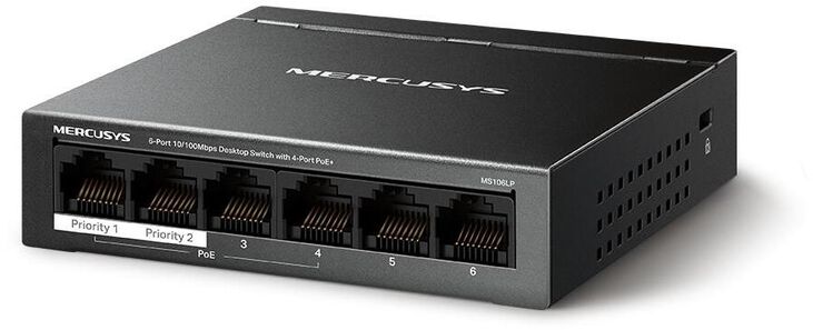 Switch SOHO Mercusys MS106LP 6 Portas 10/100 Mbps Managed PoE+ image number 1