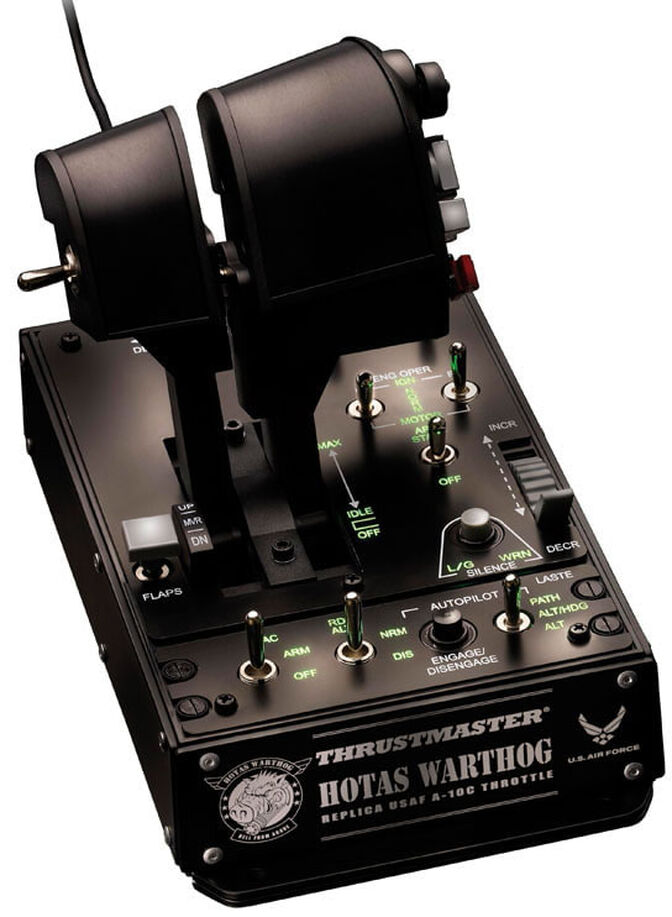 Joystick Thrustmaster Hotas Warthog Dual Throttle Flight Sim Controller USB PC Negro image number 2