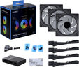 Ventilador Lian Li UNI FAN SL120 Infinity RGB PWM Negro 120mm (Pack 3) image number null