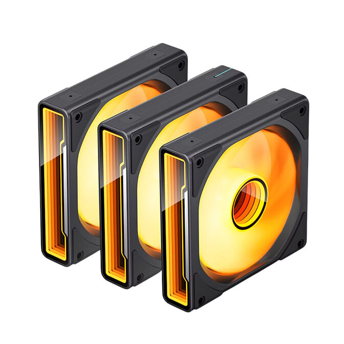 Ventilador Jonsbo ZK-120B ARGB PWM Preto - 120mm (3PACK) image number 0